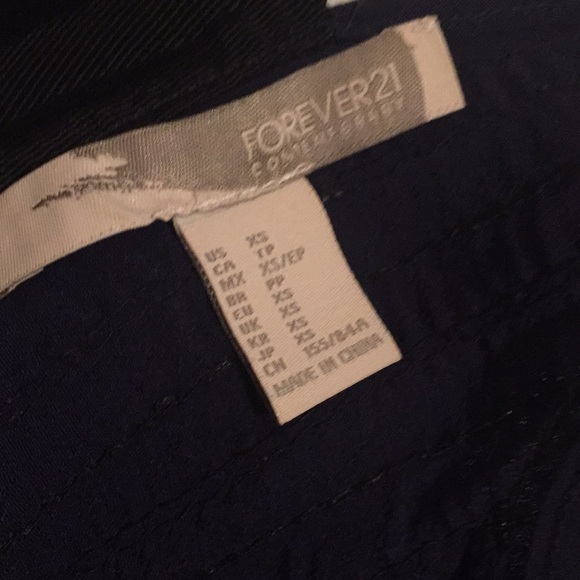 Forever 21 sequin and bead navy top - Picture 5 of 5